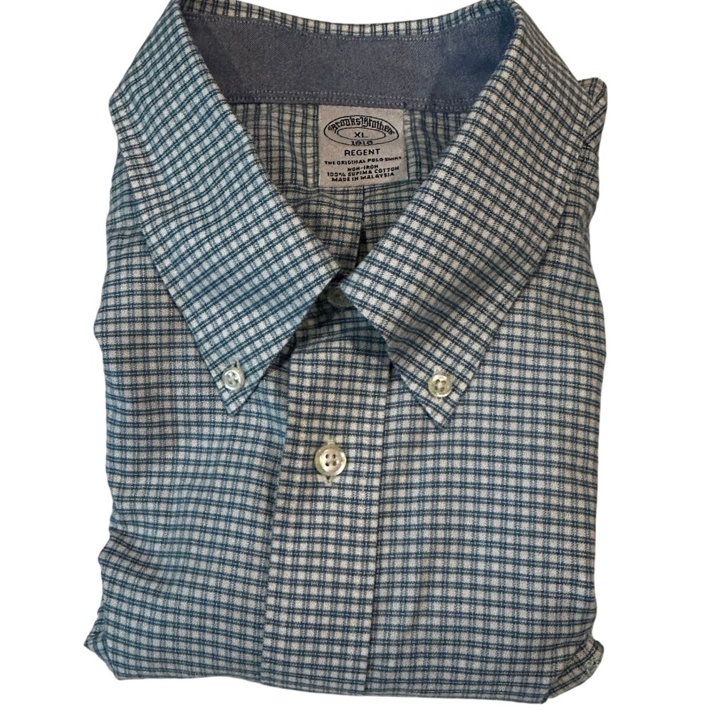 Brooks Brothers Regent‎ Men's Long Sleeve Oxford Dress Shirt XL Supima Cotton
